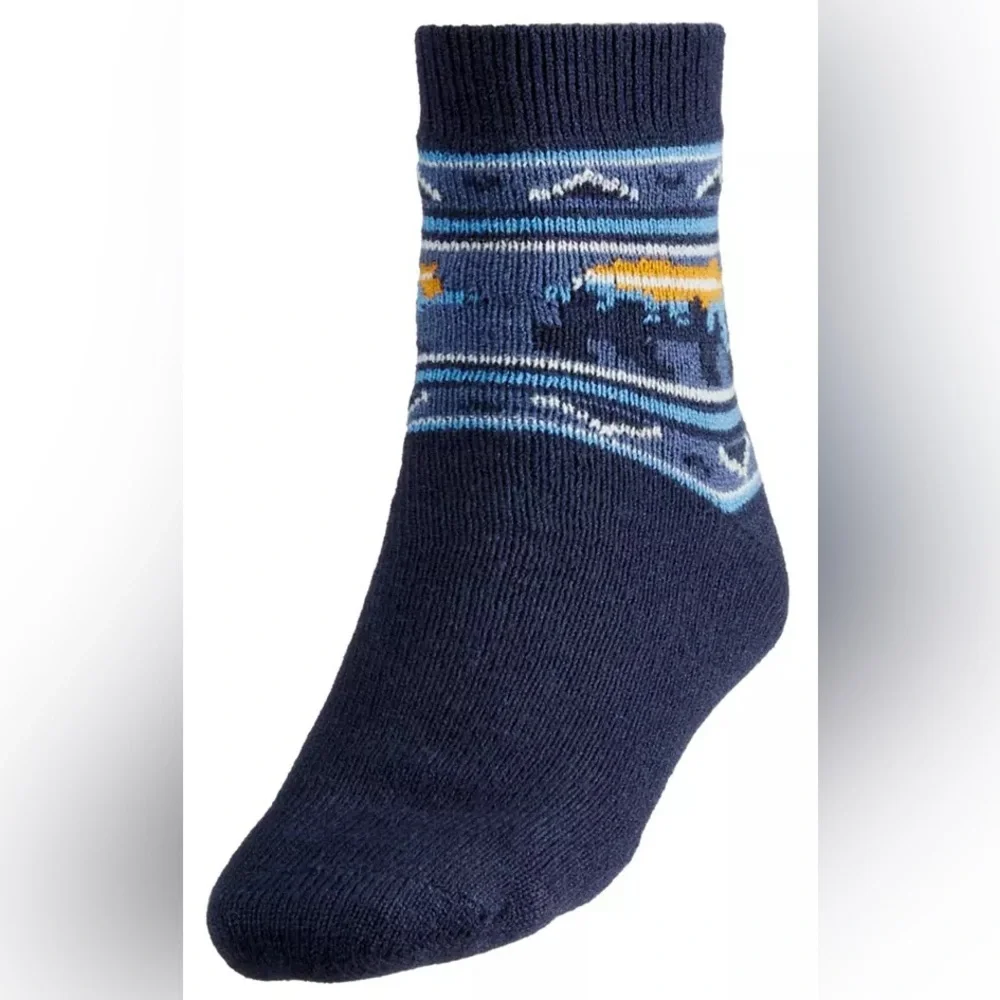 NORTHEAST OUTFITTERS men’s Cozy Cabin Bear Tec Aloe Infused Crew Socks